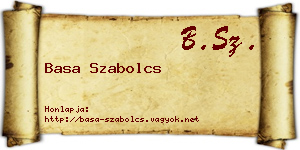 Basa Szabolcs névjegykártya